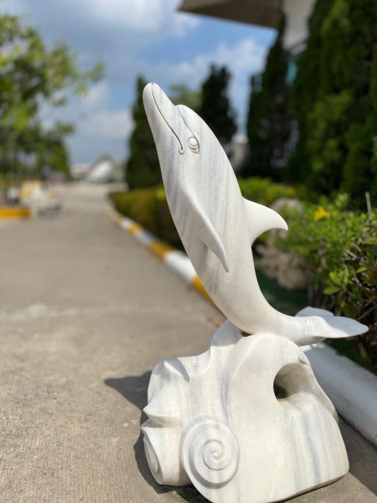 פסל דולפין מזרקה דג מוציא מים dolphin fountain