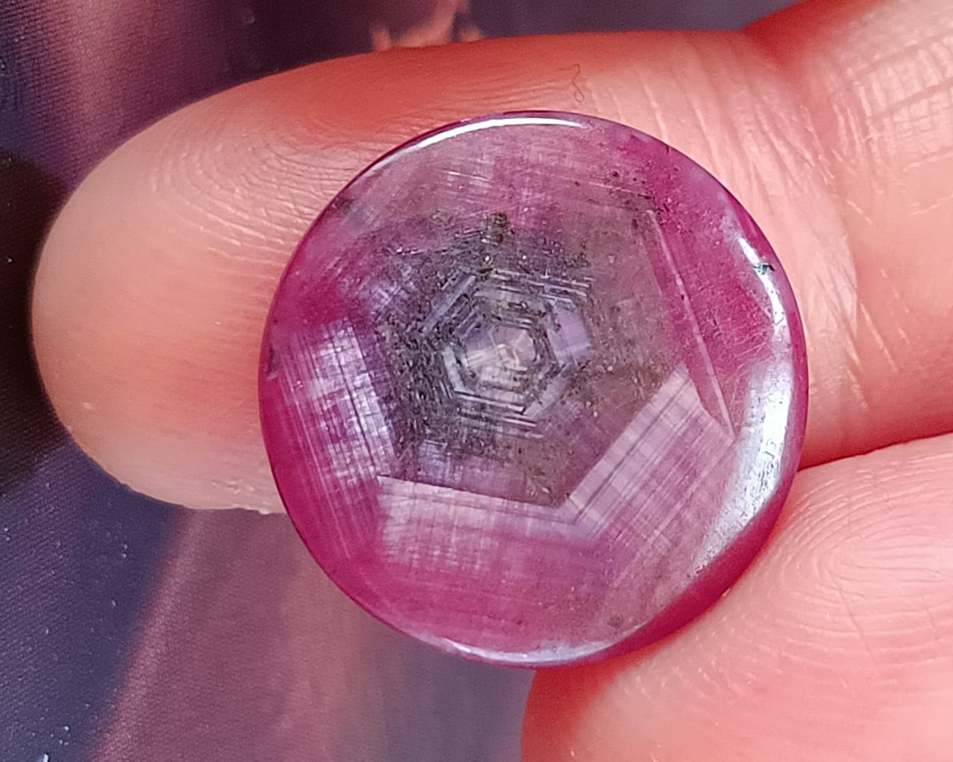 ruby trapiche cabochon חנות אבני חן בישראל