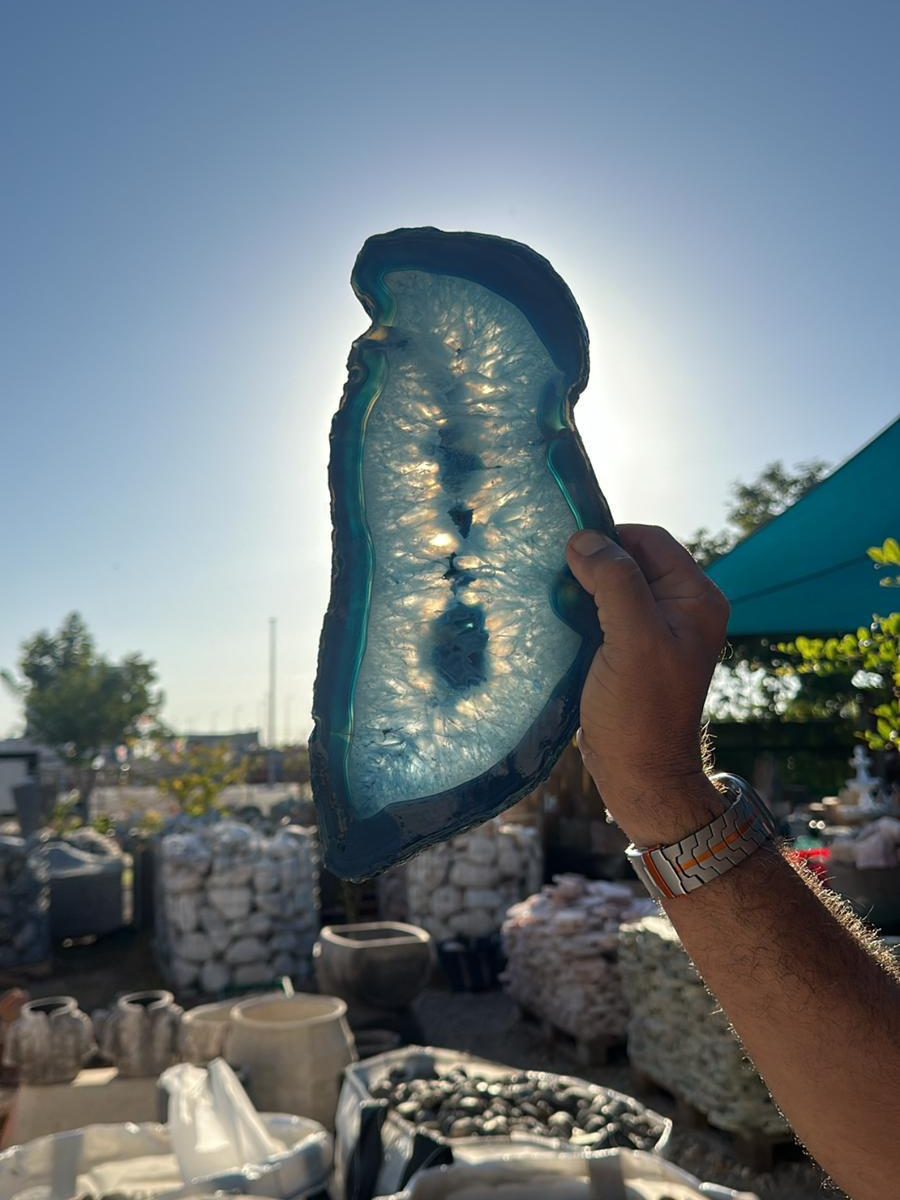 קריסטל כחול אגת כחולה אבני אנרגיה קריסטל כחול אגת כחולה אבני אנרגיה