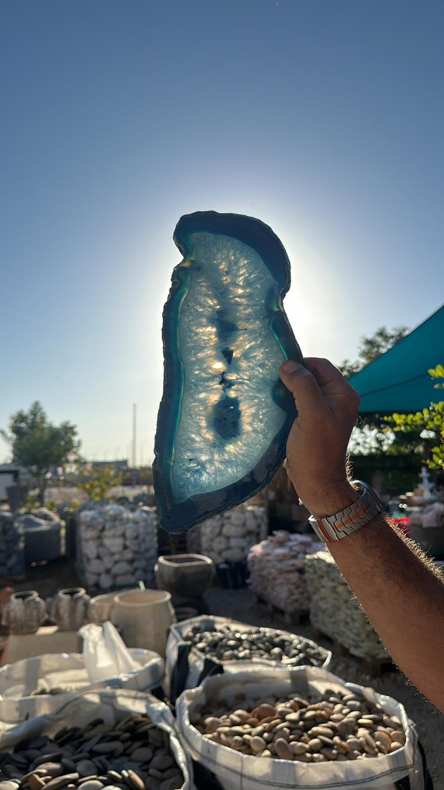 קריסטל כחול אגת כחולה אבני אנרגיה