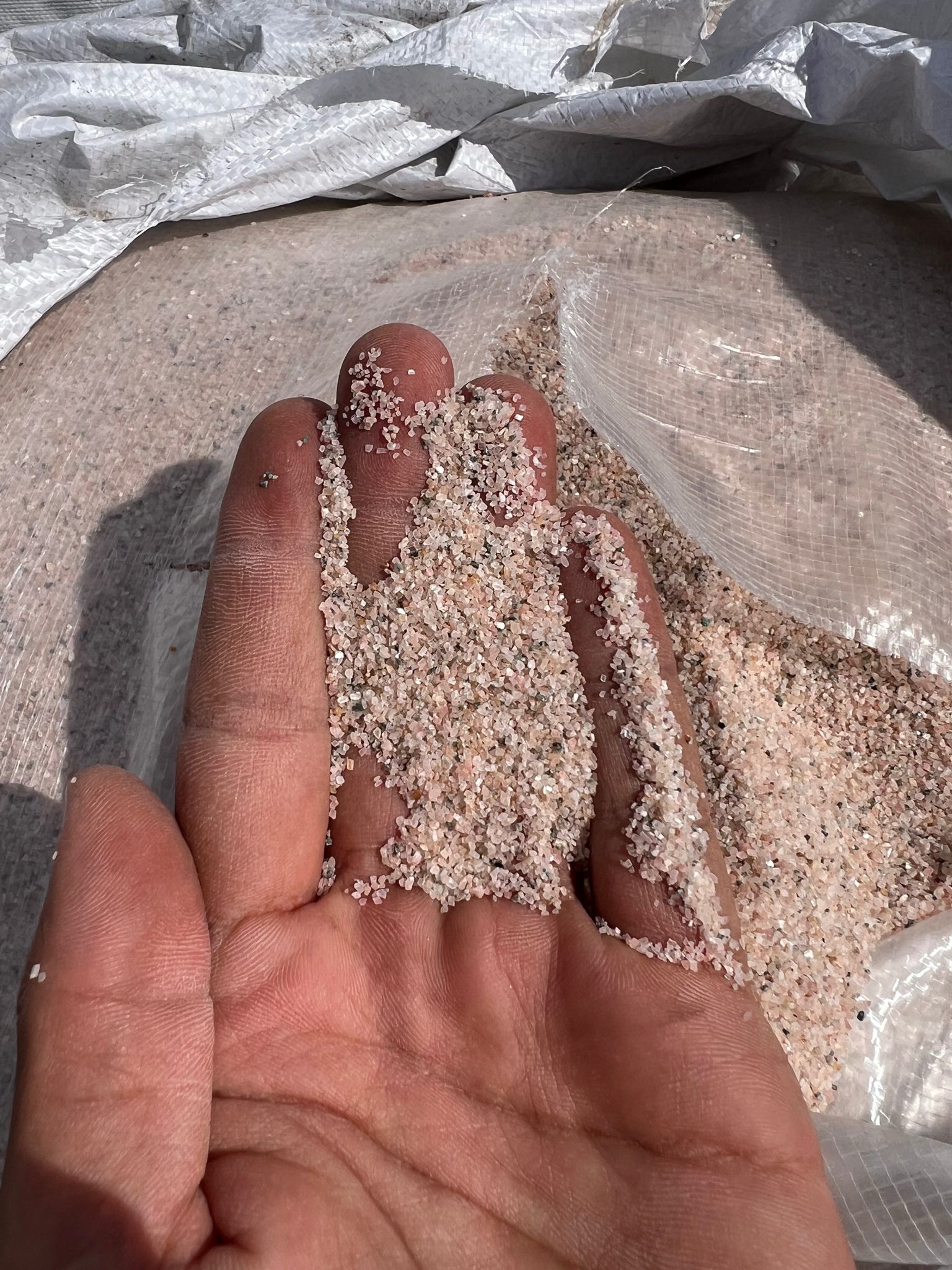 חול קוורץ טבעי חצץ צורן quartz sand