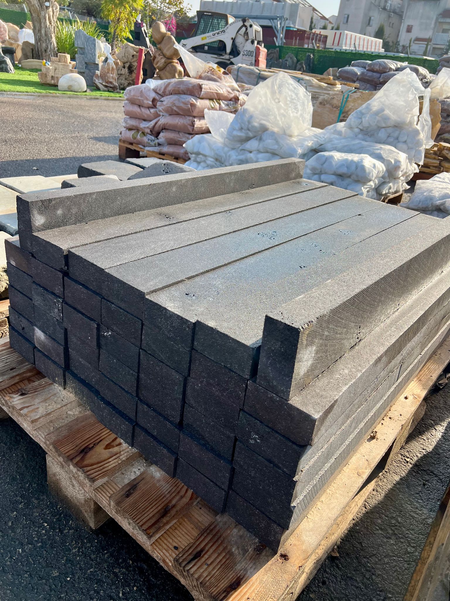 אבני בזלת לייזר חלקות גובה 5 סמ