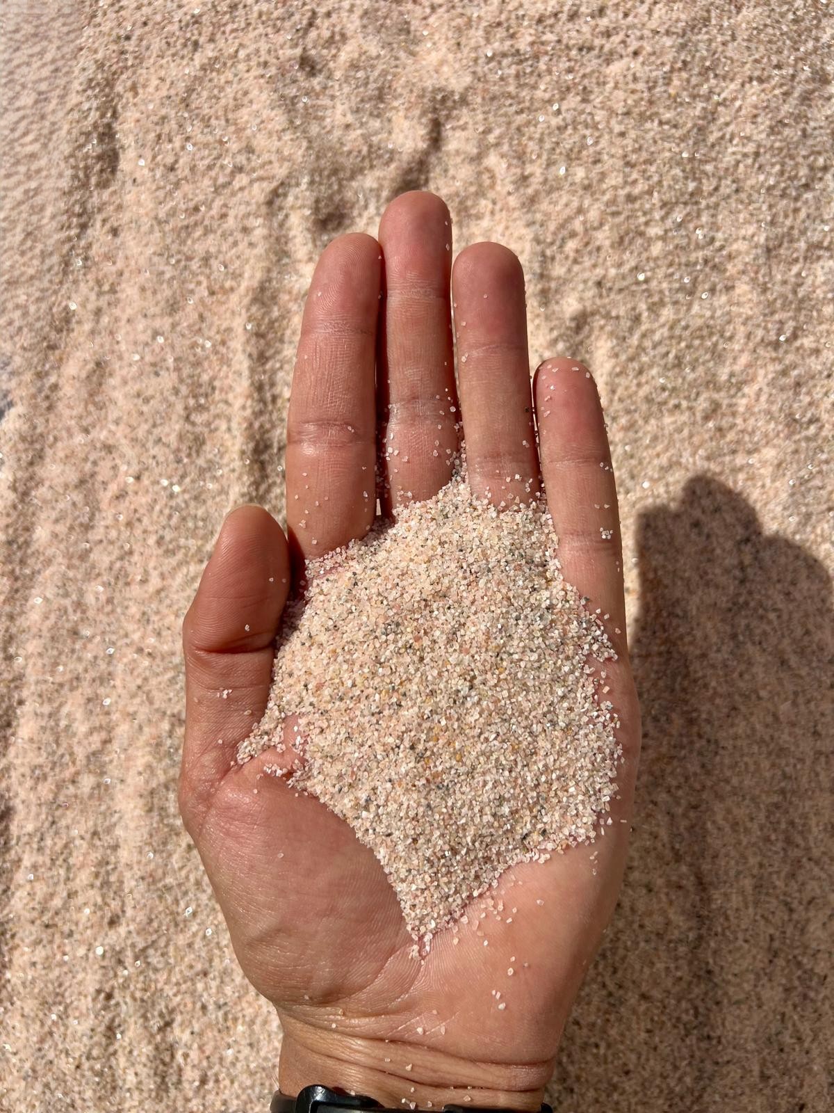 חול קוורץ בגוון טבעי טרריומים מצע לאקווריום