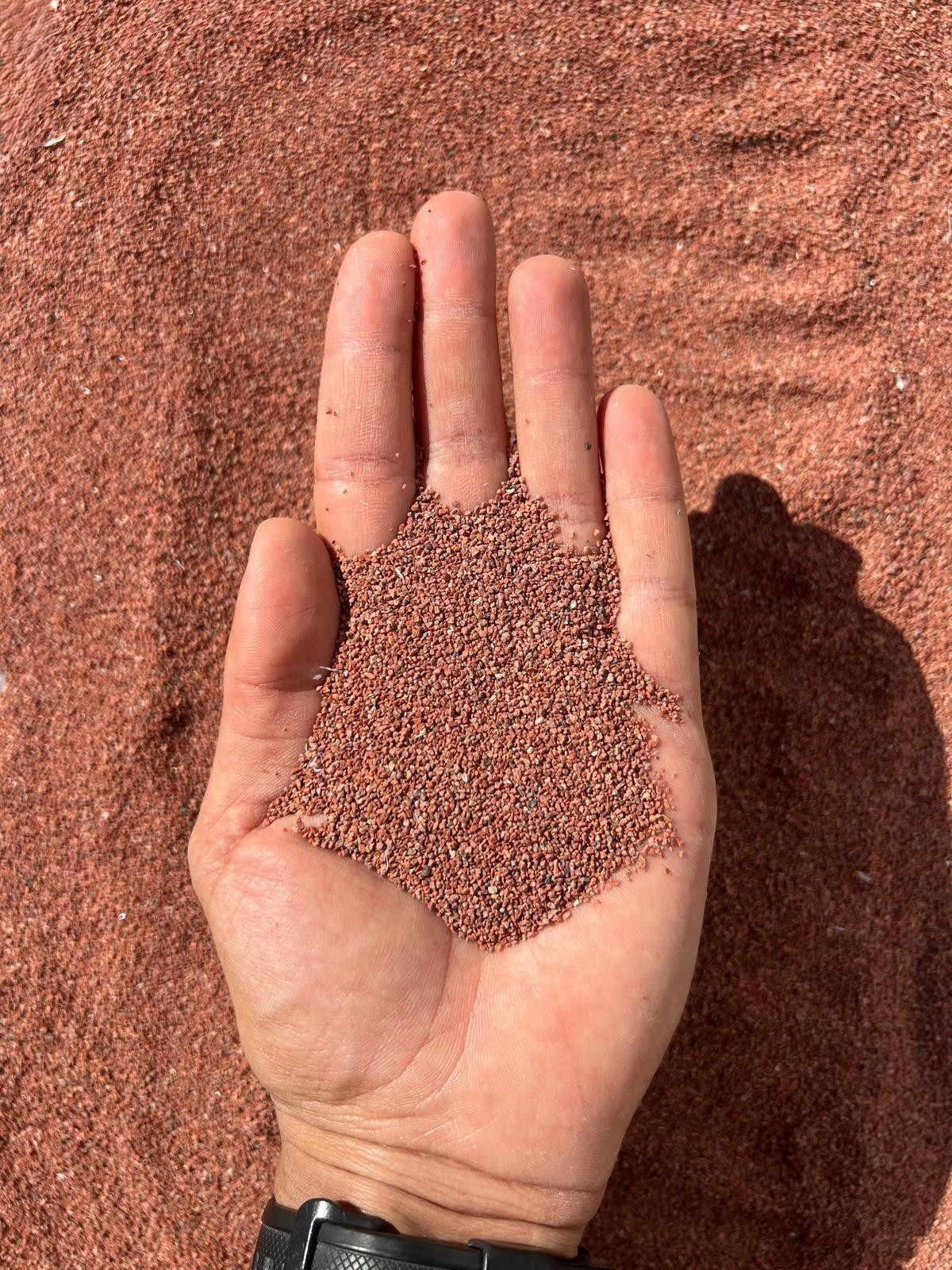 חול קוורץ חום לאקווריום חול צבעוני לעיצוב