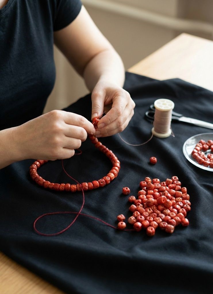 קורל טבעי חרוזים