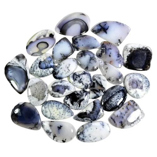 קבושון אגת דנדריט dendritic agate cabochon קבושון אגת דנדריט dendritic agate cabochon