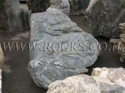 Green Folded Rock Gravestones